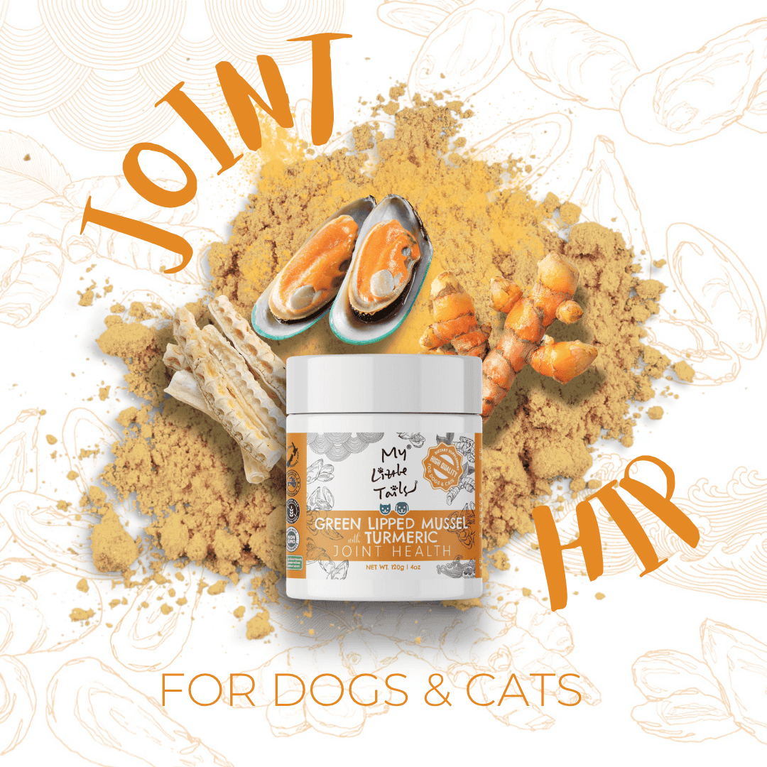 Pet supplement with green lipped mussels, shark cartilage and turmeric by My Little Tails